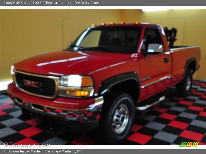 Fire Red / Graphite 2000 GMC Sierra 2500 SLT Regular Cab 4x4