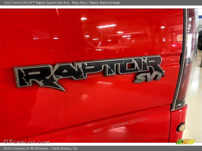 Race Red / Raptor Black/Orange 2011 Ford F150 SVT Raptor SuperCrew 4x4