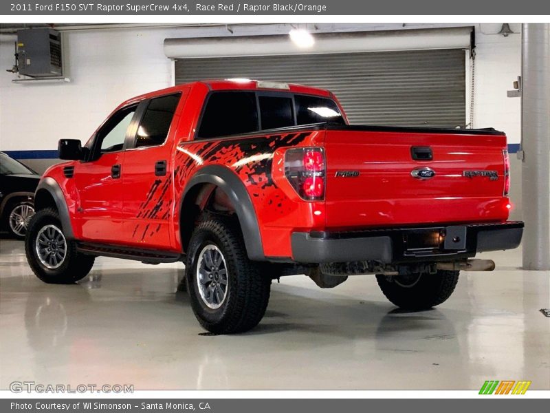 Race Red / Raptor Black/Orange 2011 Ford F150 SVT Raptor SuperCrew 4x4