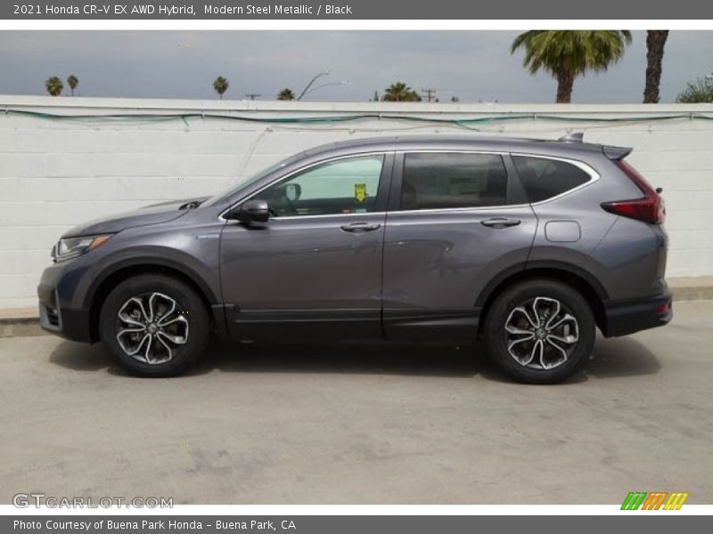 Modern Steel Metallic / Black 2021 Honda CR-V EX AWD Hybrid