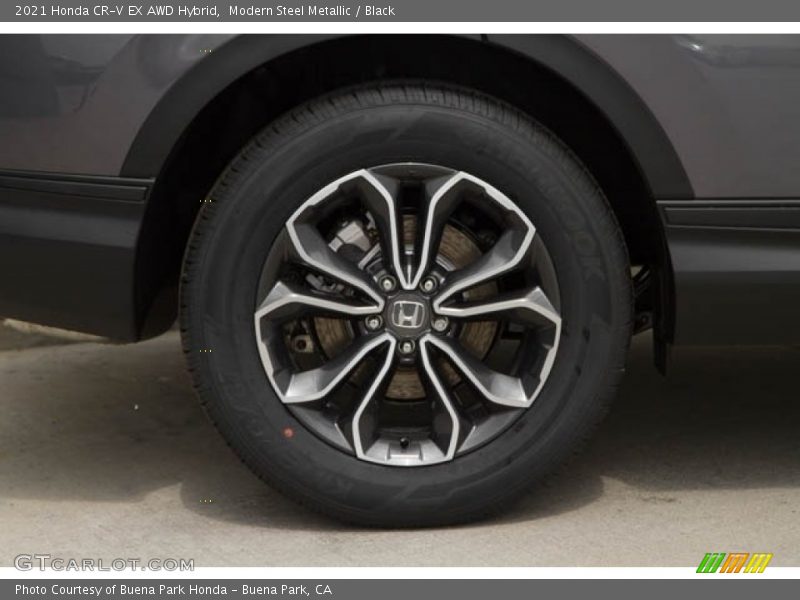 Modern Steel Metallic / Black 2021 Honda CR-V EX AWD Hybrid