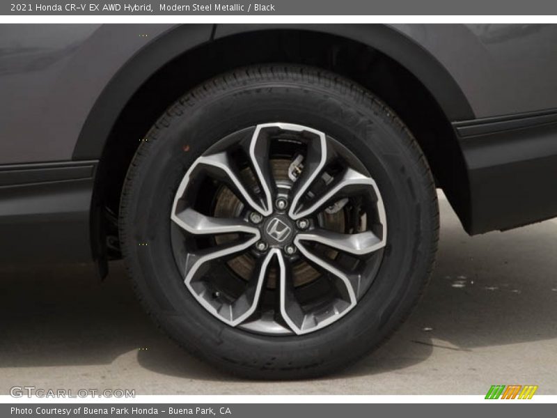 Modern Steel Metallic / Black 2021 Honda CR-V EX AWD Hybrid