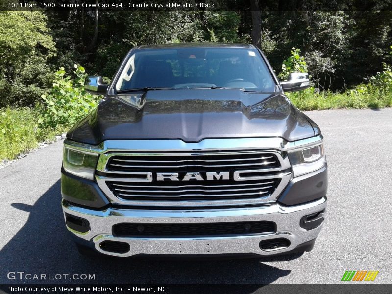 Granite Crystal Metallic / Black 2021 Ram 1500 Laramie Crew Cab 4x4