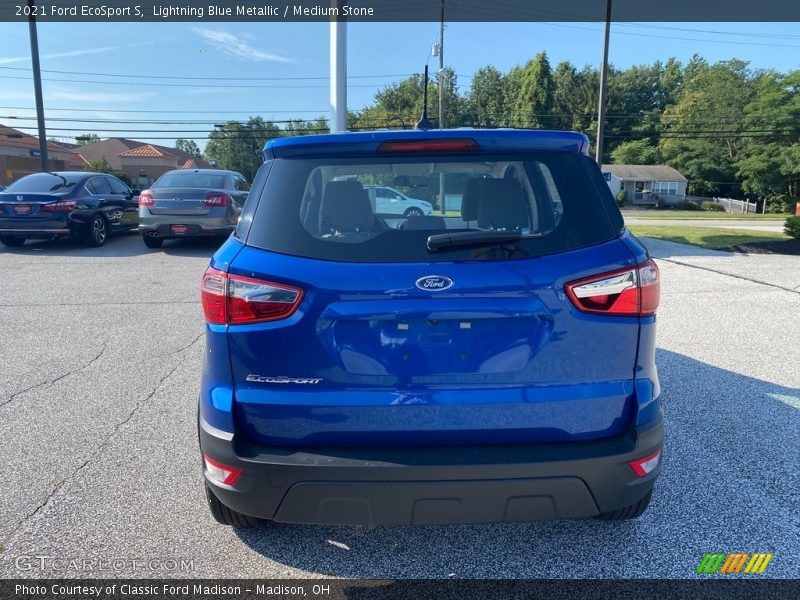 Lightning Blue Metallic / Medium Stone 2021 Ford EcoSport S