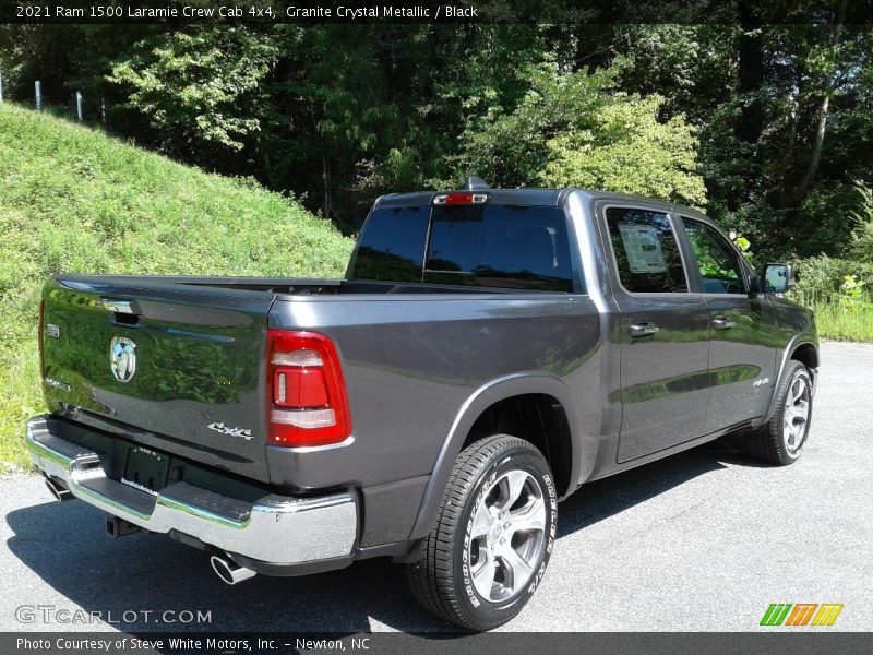 Granite Crystal Metallic / Black 2021 Ram 1500 Laramie Crew Cab 4x4