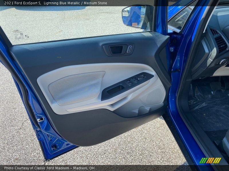 Lightning Blue Metallic / Medium Stone 2021 Ford EcoSport S