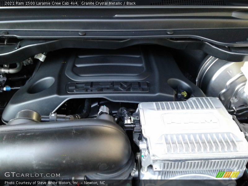 Granite Crystal Metallic / Black 2021 Ram 1500 Laramie Crew Cab 4x4