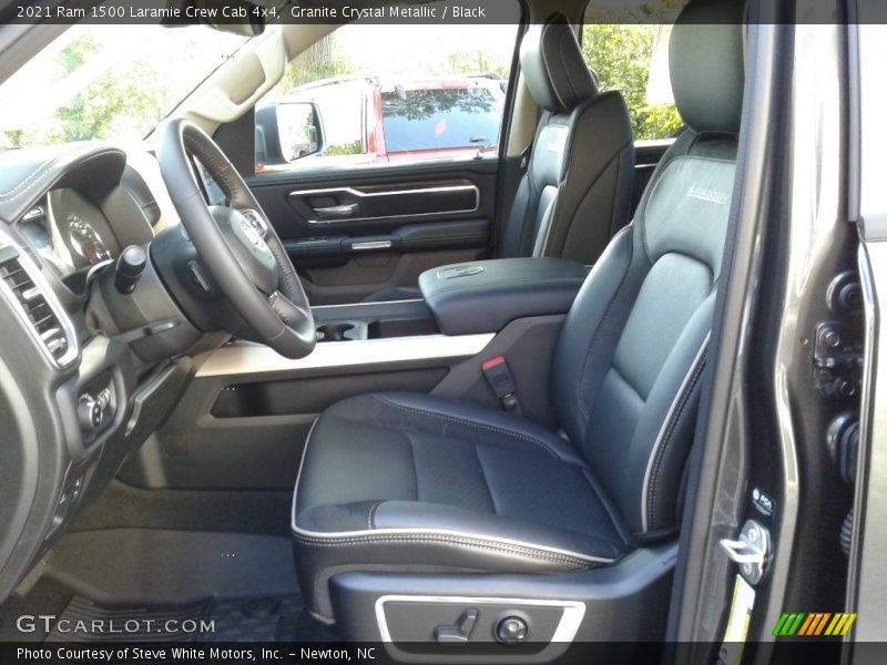Granite Crystal Metallic / Black 2021 Ram 1500 Laramie Crew Cab 4x4