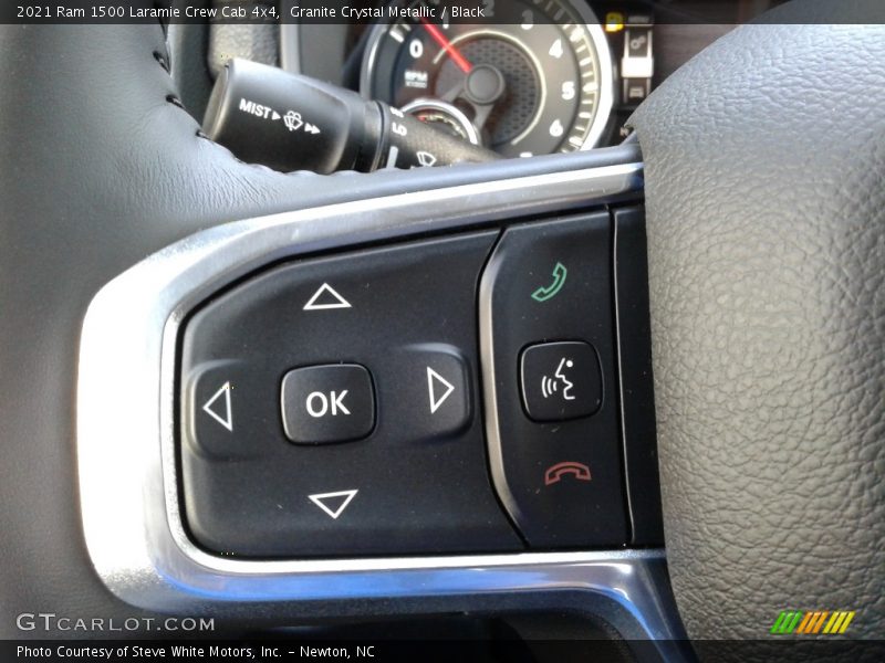 Granite Crystal Metallic / Black 2021 Ram 1500 Laramie Crew Cab 4x4