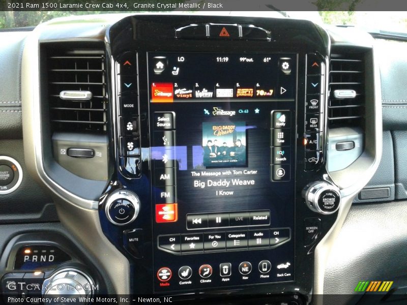 Granite Crystal Metallic / Black 2021 Ram 1500 Laramie Crew Cab 4x4