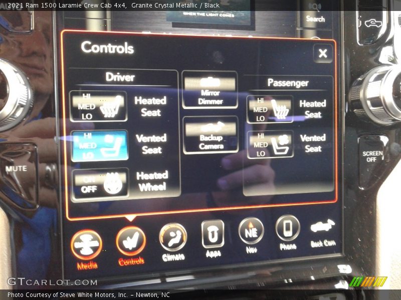 Granite Crystal Metallic / Black 2021 Ram 1500 Laramie Crew Cab 4x4