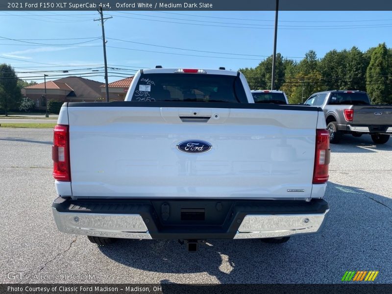 Oxford White / Medium Dark Slate 2021 Ford F150 XLT SuperCab 4x4