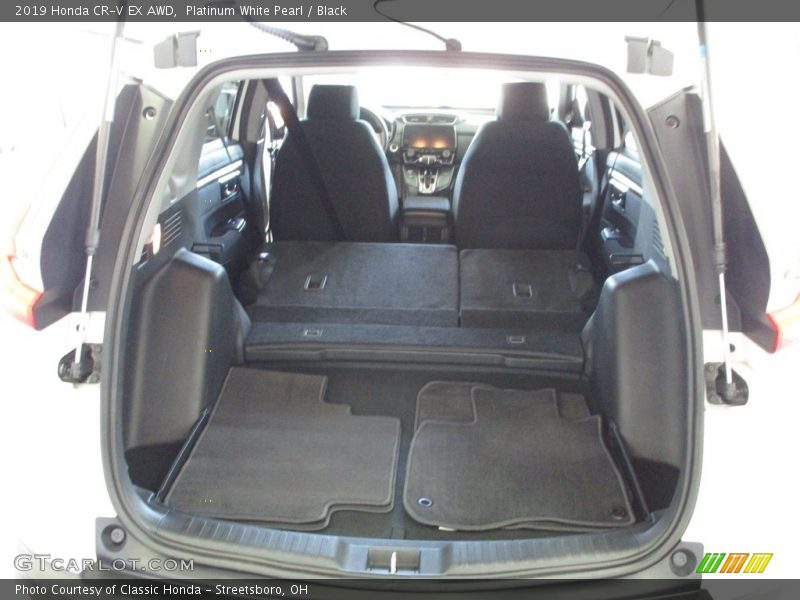 Platinum White Pearl / Black 2019 Honda CR-V EX AWD