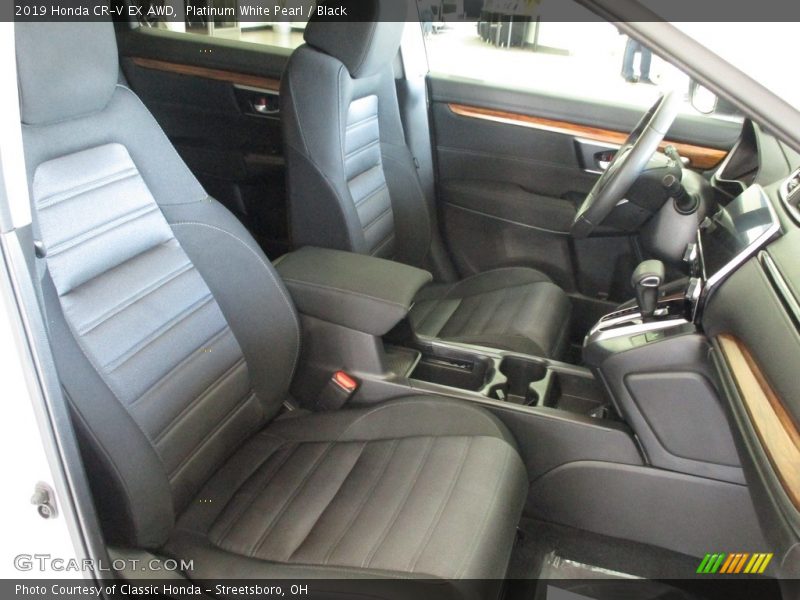 Platinum White Pearl / Black 2019 Honda CR-V EX AWD