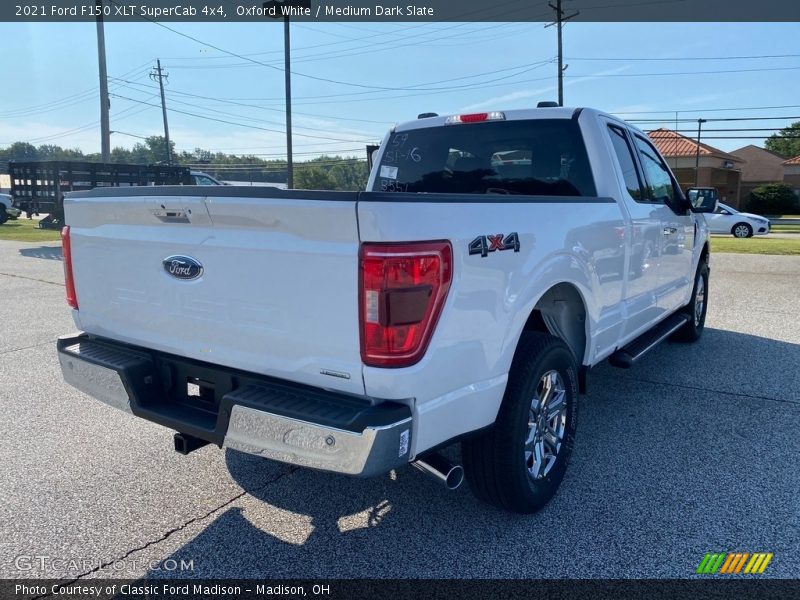 Oxford White / Medium Dark Slate 2021 Ford F150 XLT SuperCab 4x4