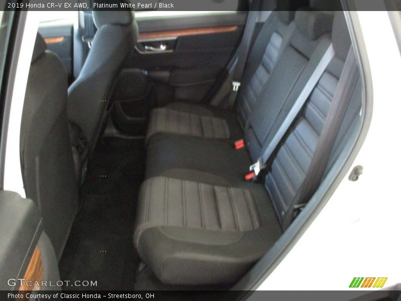 Platinum White Pearl / Black 2019 Honda CR-V EX AWD