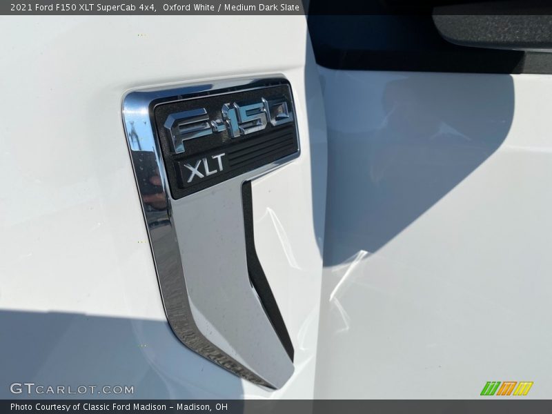 Oxford White / Medium Dark Slate 2021 Ford F150 XLT SuperCab 4x4