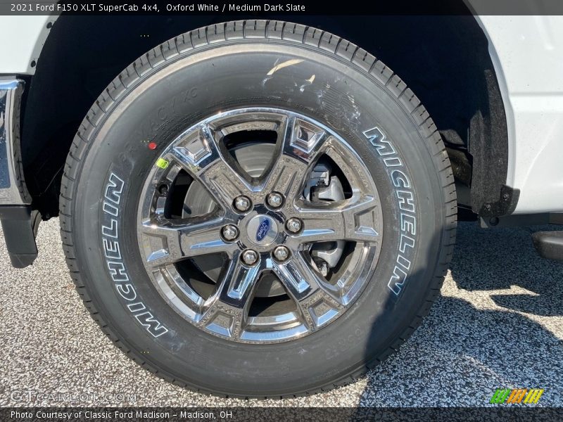 Oxford White / Medium Dark Slate 2021 Ford F150 XLT SuperCab 4x4