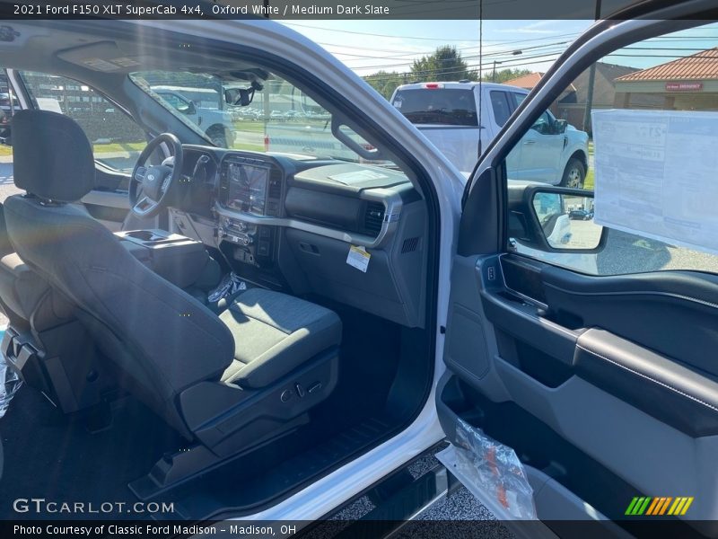 Oxford White / Medium Dark Slate 2021 Ford F150 XLT SuperCab 4x4