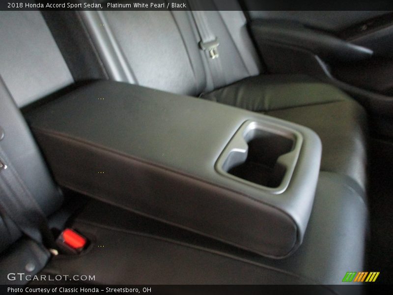 Platinum White Pearl / Black 2018 Honda Accord Sport Sedan