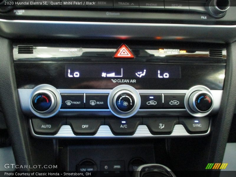 Controls of 2020 Elantra SE