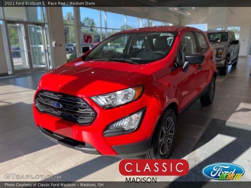 Race Red / Medium Stone 2021 Ford EcoSport S