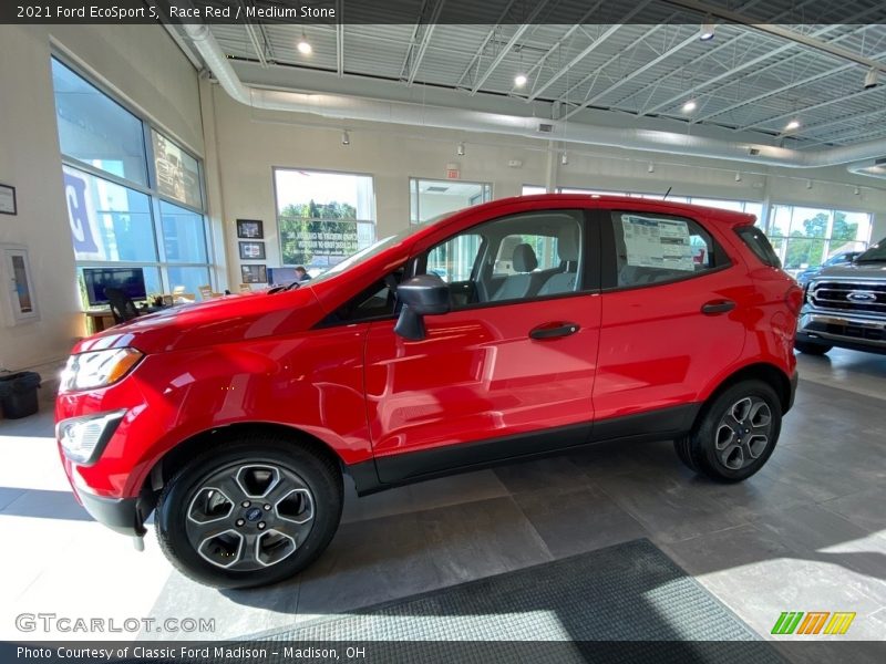 Race Red / Medium Stone 2021 Ford EcoSport S