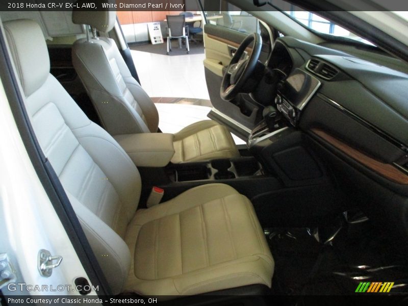 White Diamond Pearl / Ivory 2018 Honda CR-V EX-L AWD
