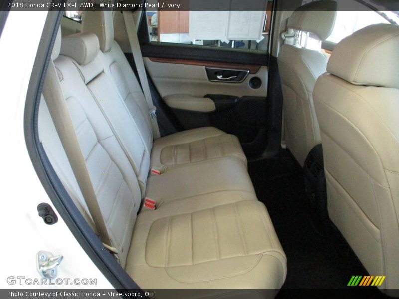 White Diamond Pearl / Ivory 2018 Honda CR-V EX-L AWD