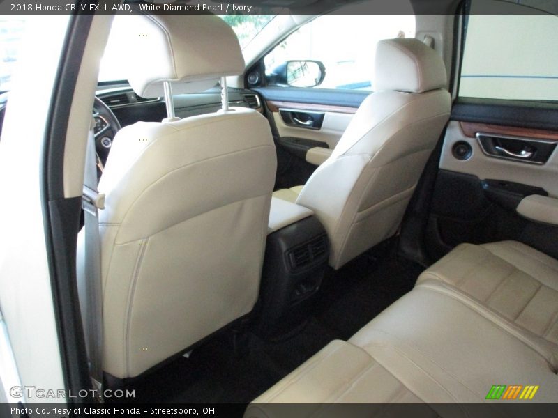 White Diamond Pearl / Ivory 2018 Honda CR-V EX-L AWD
