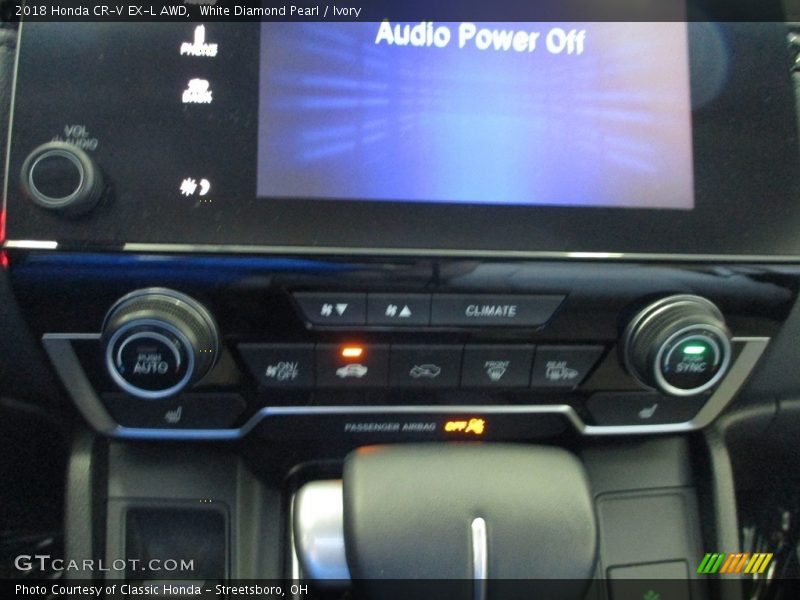 White Diamond Pearl / Ivory 2018 Honda CR-V EX-L AWD