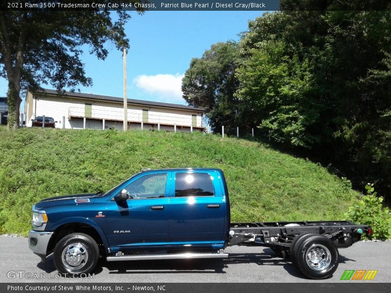 Patriot Blue Pearl / Diesel Gray/Black 2021 Ram 3500 Tradesman Crew Cab 4x4 Chassis