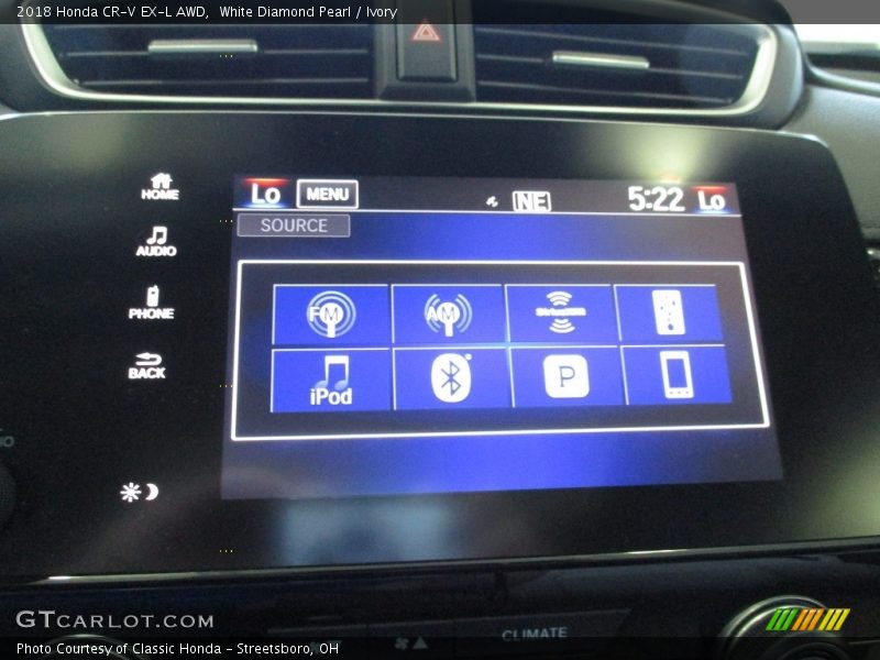 White Diamond Pearl / Ivory 2018 Honda CR-V EX-L AWD