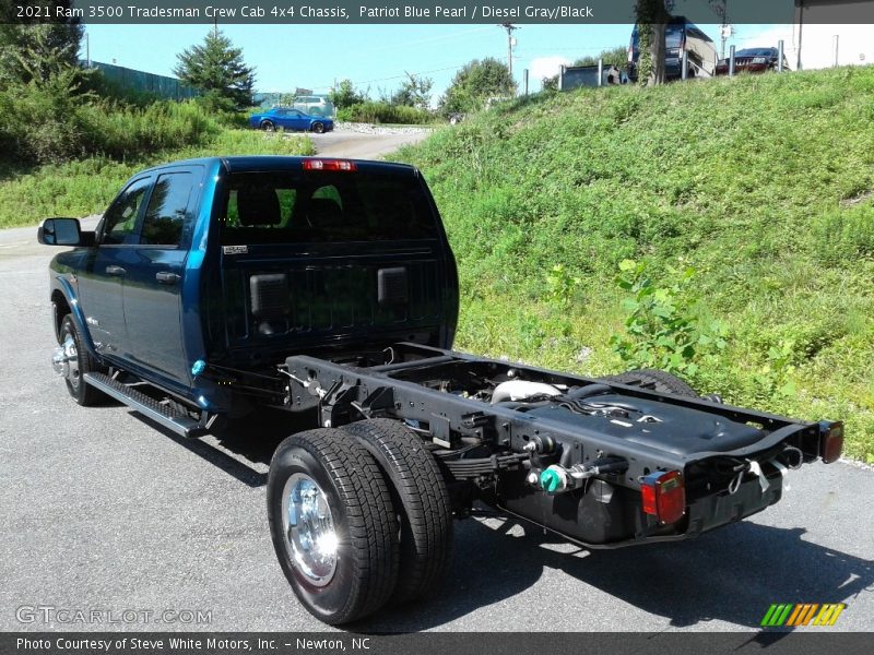 Patriot Blue Pearl / Diesel Gray/Black 2021 Ram 3500 Tradesman Crew Cab 4x4 Chassis