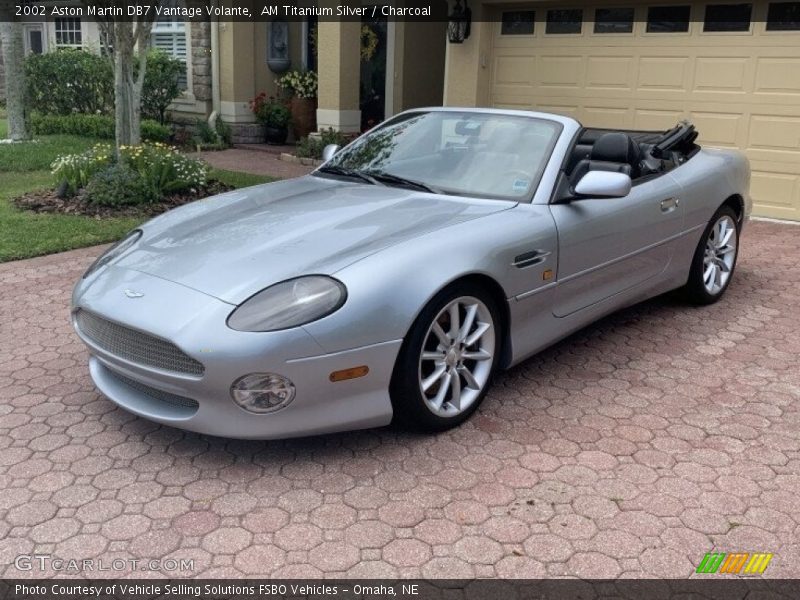 AM Titanium Silver / Charcoal 2002 Aston Martin DB7 Vantage Volante
