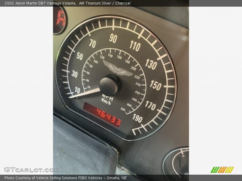 AM Titanium Silver / Charcoal 2002 Aston Martin DB7 Vantage Volante