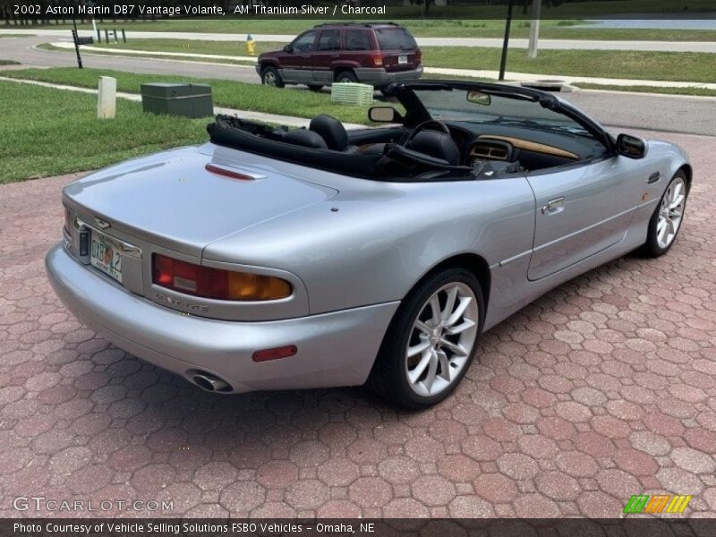 AM Titanium Silver / Charcoal 2002 Aston Martin DB7 Vantage Volante