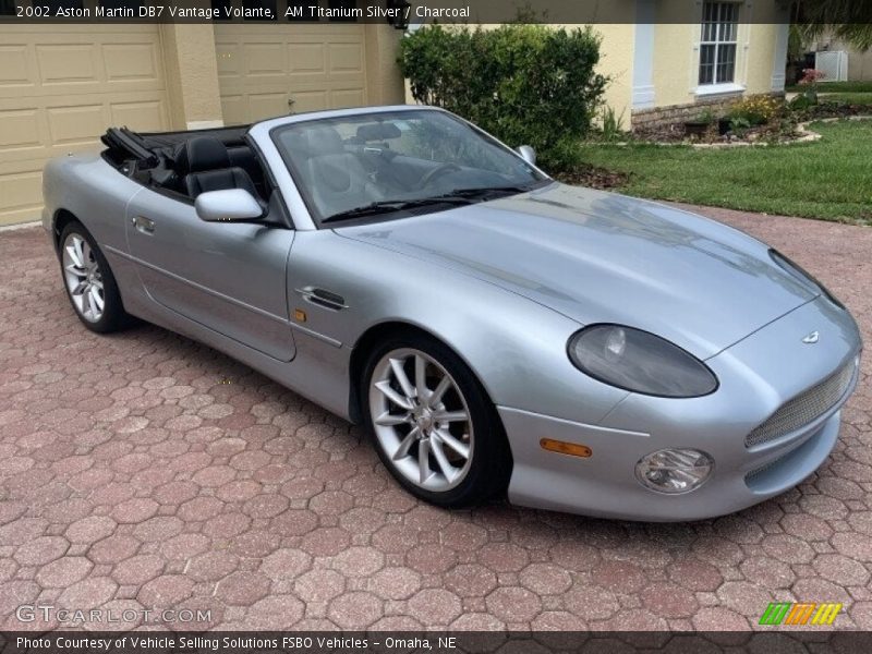 AM Titanium Silver / Charcoal 2002 Aston Martin DB7 Vantage Volante