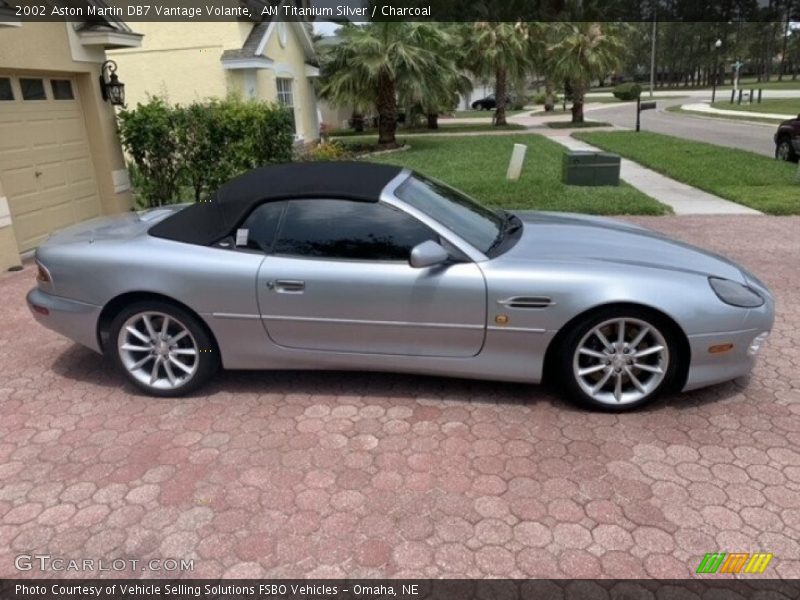 AM Titanium Silver / Charcoal 2002 Aston Martin DB7 Vantage Volante