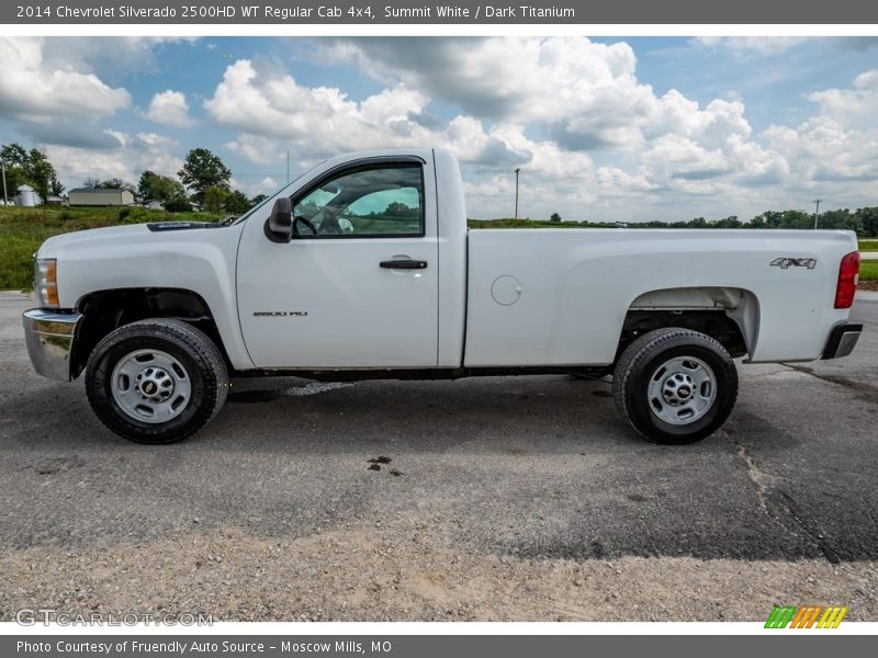 Summit White / Dark Titanium 2014 Chevrolet Silverado 2500HD WT Regular Cab 4x4