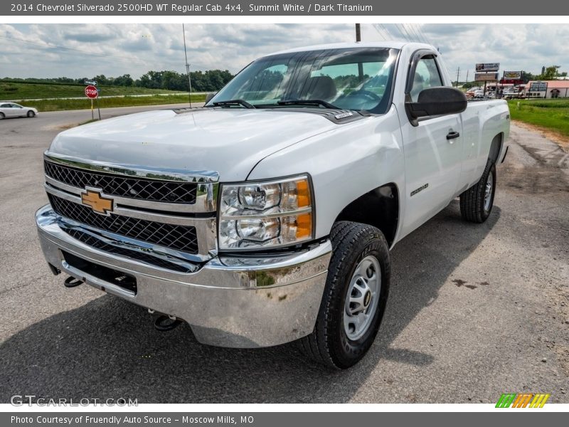 Summit White / Dark Titanium 2014 Chevrolet Silverado 2500HD WT Regular Cab 4x4