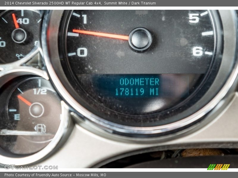 Summit White / Dark Titanium 2014 Chevrolet Silverado 2500HD WT Regular Cab 4x4