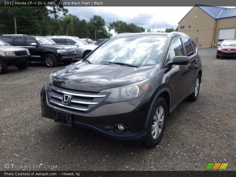 Crystal Black Pearl / Black 2013 Honda CR-V EX-L AWD