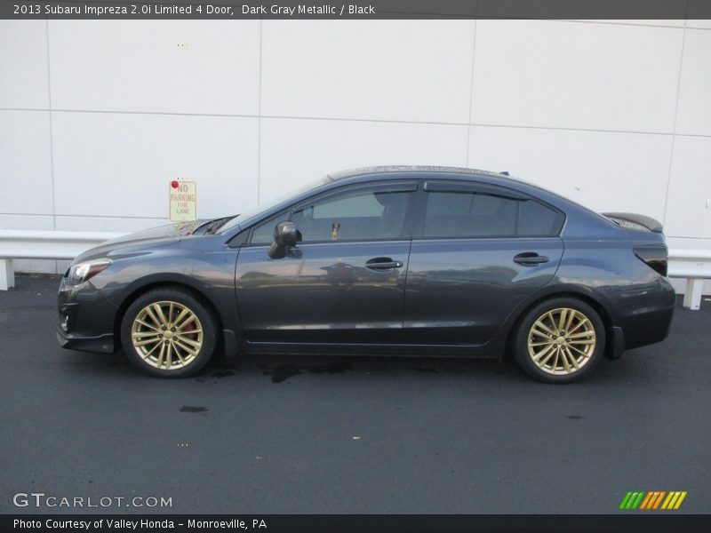 Dark Gray Metallic / Black 2013 Subaru Impreza 2.0i Limited 4 Door