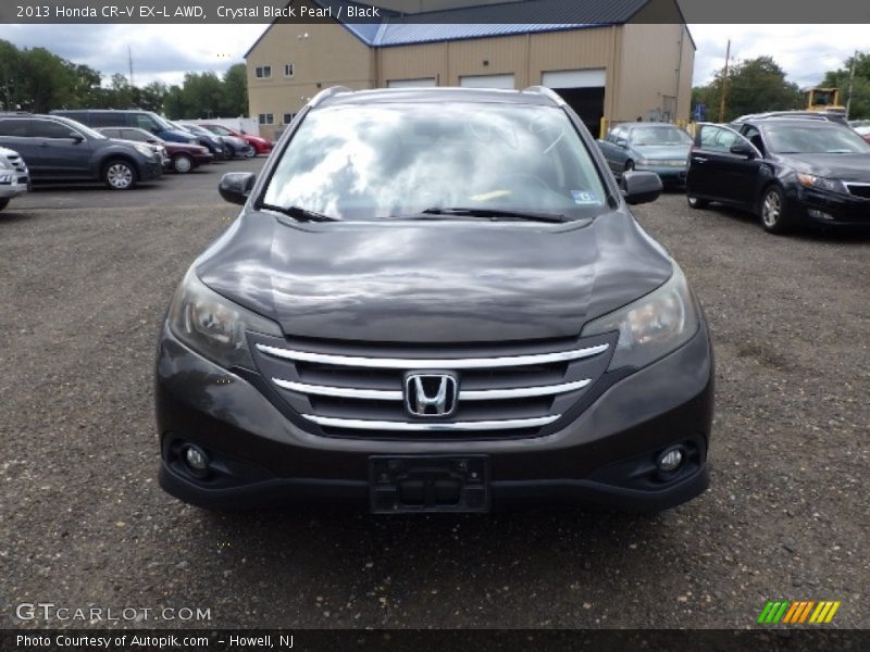 Crystal Black Pearl / Black 2013 Honda CR-V EX-L AWD