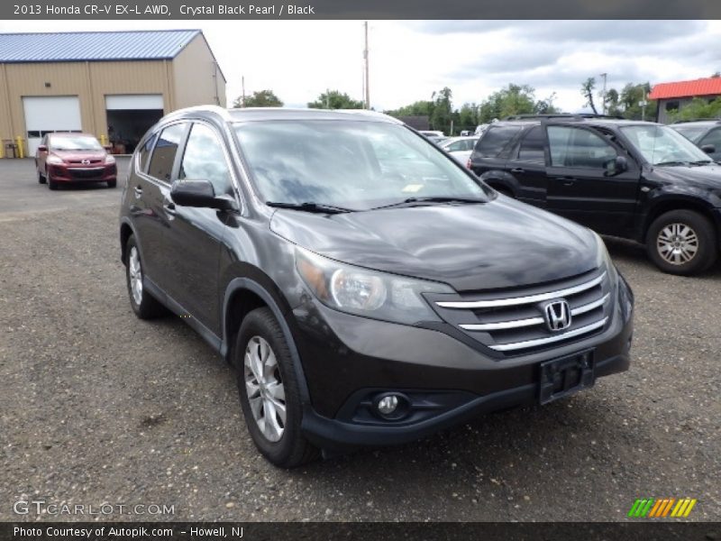 Crystal Black Pearl / Black 2013 Honda CR-V EX-L AWD