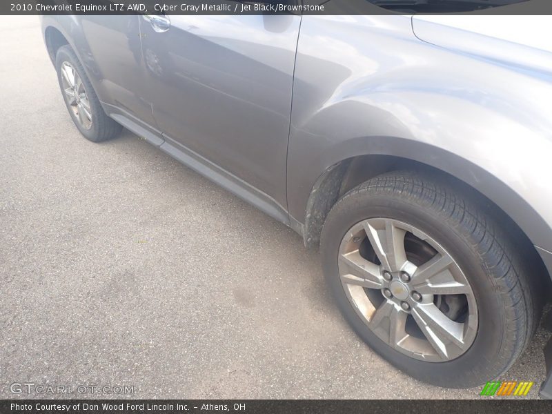 Cyber Gray Metallic / Jet Black/Brownstone 2010 Chevrolet Equinox LTZ AWD