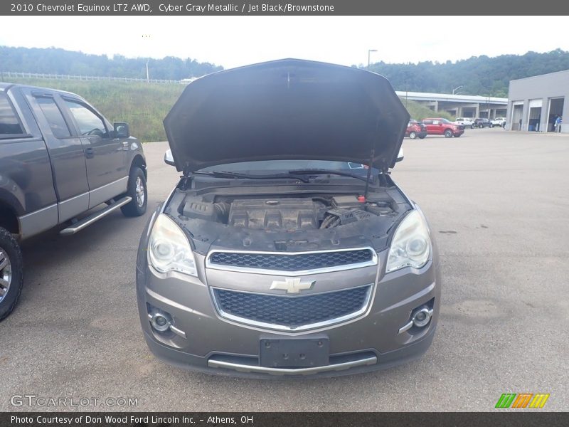 Cyber Gray Metallic / Jet Black/Brownstone 2010 Chevrolet Equinox LTZ AWD