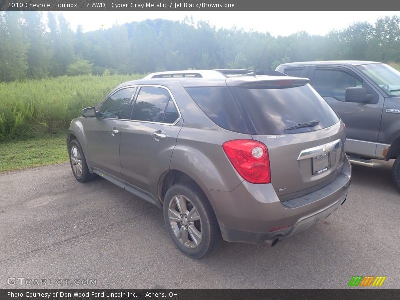 Cyber Gray Metallic / Jet Black/Brownstone 2010 Chevrolet Equinox LTZ AWD