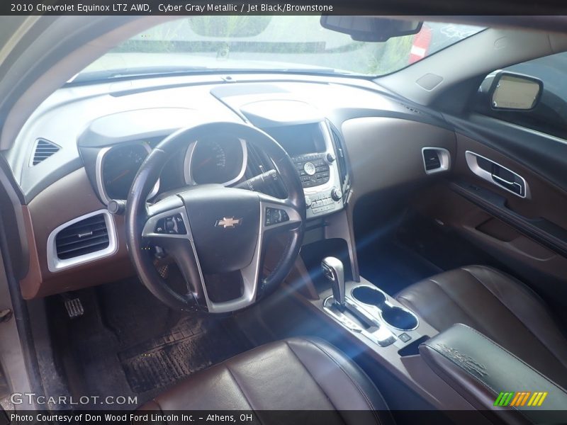 Cyber Gray Metallic / Jet Black/Brownstone 2010 Chevrolet Equinox LTZ AWD